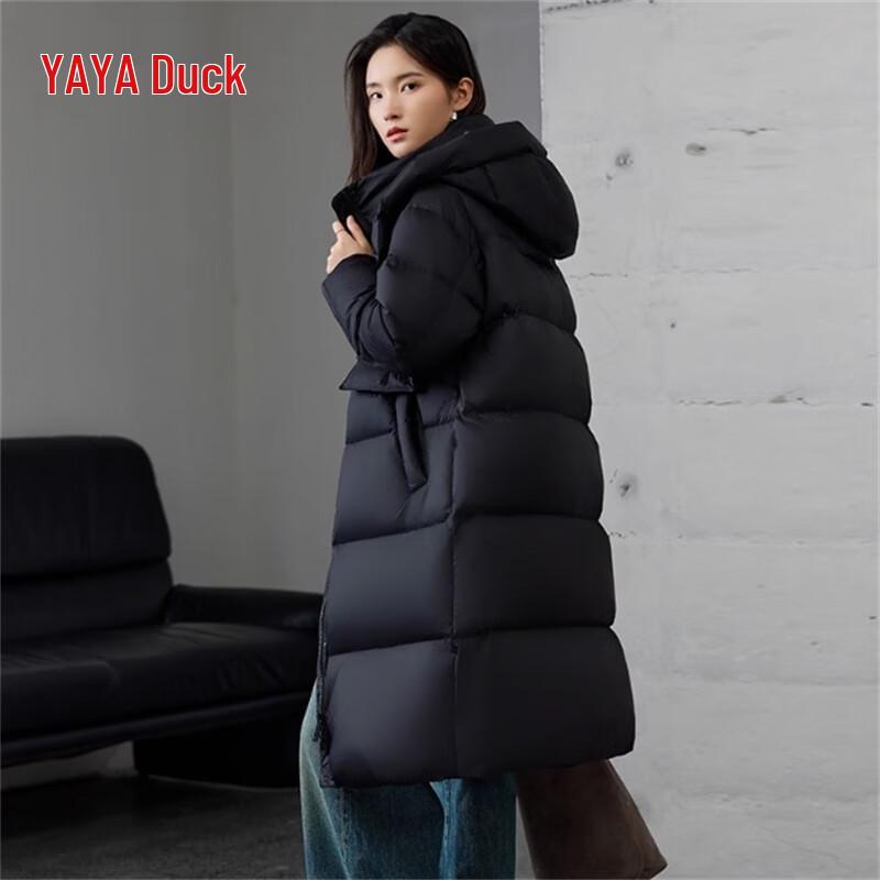 YAYA Women's 2024 Long Hooded Down Jacket YE4B619895L