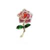 Zircon Colored Camellia Brooches Elegant Bouquet Maple Leaf Butterfly Grape Broche for Women's Cheongsam Suit Pins