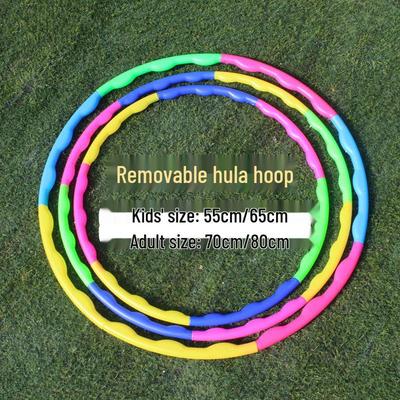 Çıkarılabilir Birleştirilmiş Plastik Hula Halka - Çocuklar ve Yetişkinler İçin - Fitness ve Anaokulu Oyuncağı