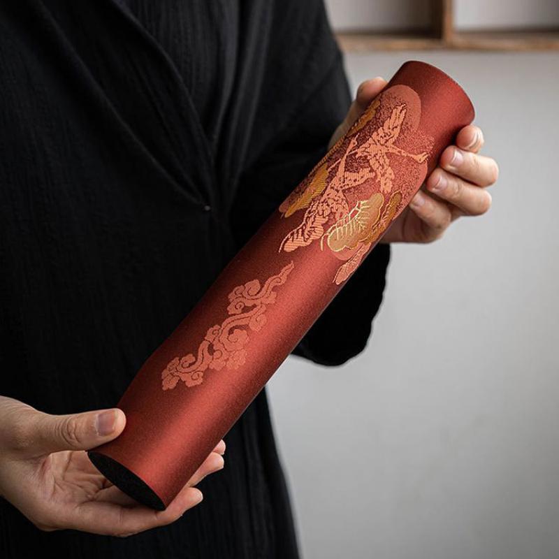 Chinese Style Tea Mat Cotton and Linen Brocade Waterproof Absorbent Vintage Table Cloth Household Table Decoration Tea Towel New