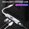 Type-C Turn USB Adapter Multi Port Distributor Hub Car Accessories For KIA Sportage Rio 3 Soul Optima Ceed Pro K5 K2 k6 K7 K8 Pride