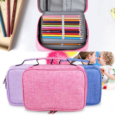 Trousse à crayons durable pour un rangement organisé et pratique Trousse à crayons en tissu Oxford 72 emplacements