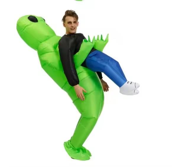 ET-Aliens Oppblåsbar Kostyme Skummelt Monster Cosplay For Voksne Barn Thanksgiving Julefest Festival Scene Barneklær