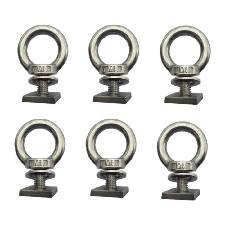 T Track Mount Tie Down Anchors T Track Bolts Stainless Steel T Slot Bolt for Holding Bungee Cord Tie Down Anchoring Kit