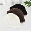Women's Winter Faux Shearling Bucket Hat, Thickened Windproof Fluffy Fisherman Cap, Warm Cozy Outdoor Hat for Fall Winter