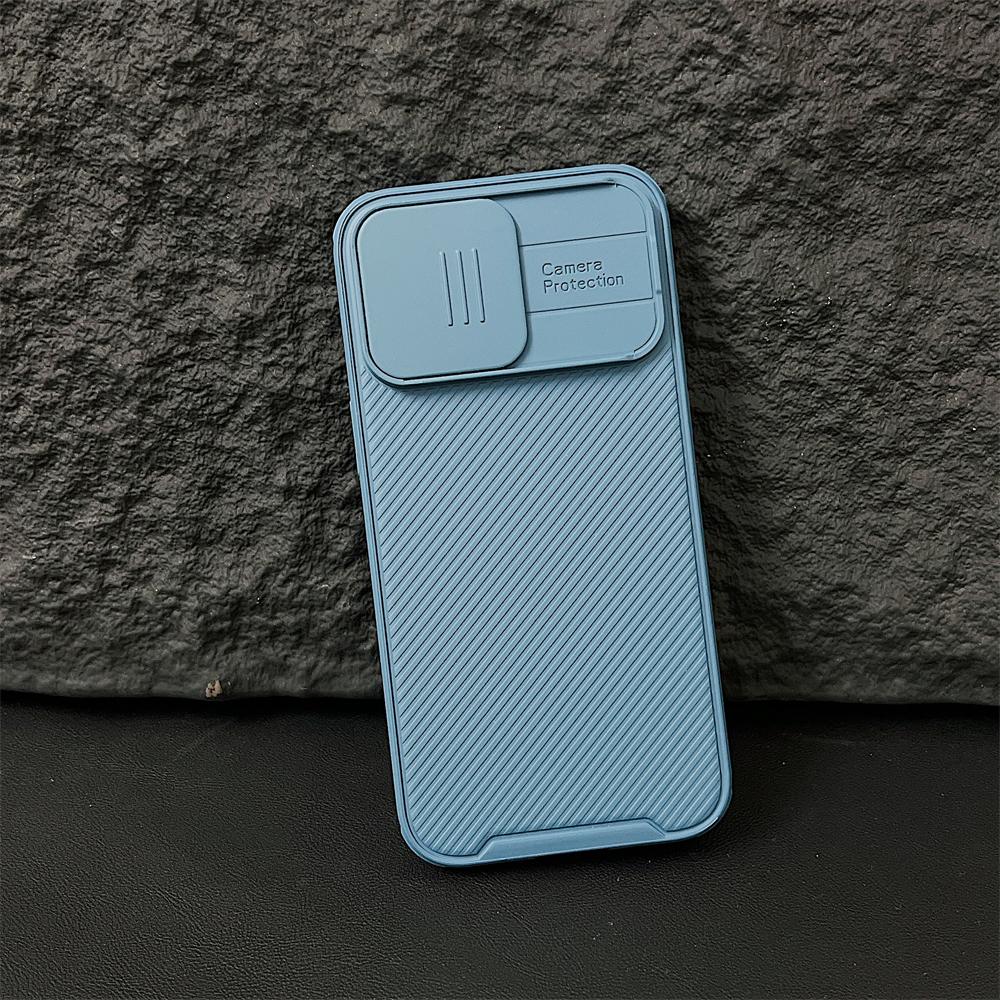 Luxury Slide Camera For MagSafe Magnetic Stripe Armor Case For iPhone 16 15 14 13 12 Pro Max Plus Mini 11 Wireless Charger Cover