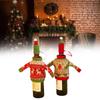 Pletené svetry Vánoční dekorace na láhev vína na sváteční párty, domácí dekorace