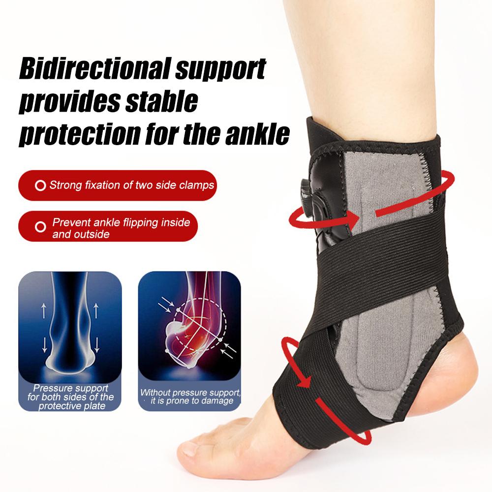 1Pcs  Adjustable Ankle Brace Support For Women & Men - Elastic Lace-Up Sprain Recovery Aid For Maximum Ankle Injury Relief