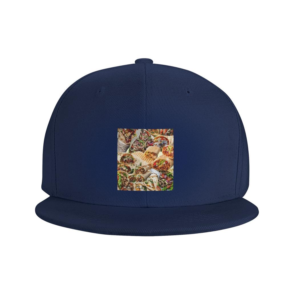 Kebab Fresh Ingredients Baseball Caps Snapback Fashion Baseball Hats Breathable Casual Casquette Outdoor for Unisexs And WoUnisexs