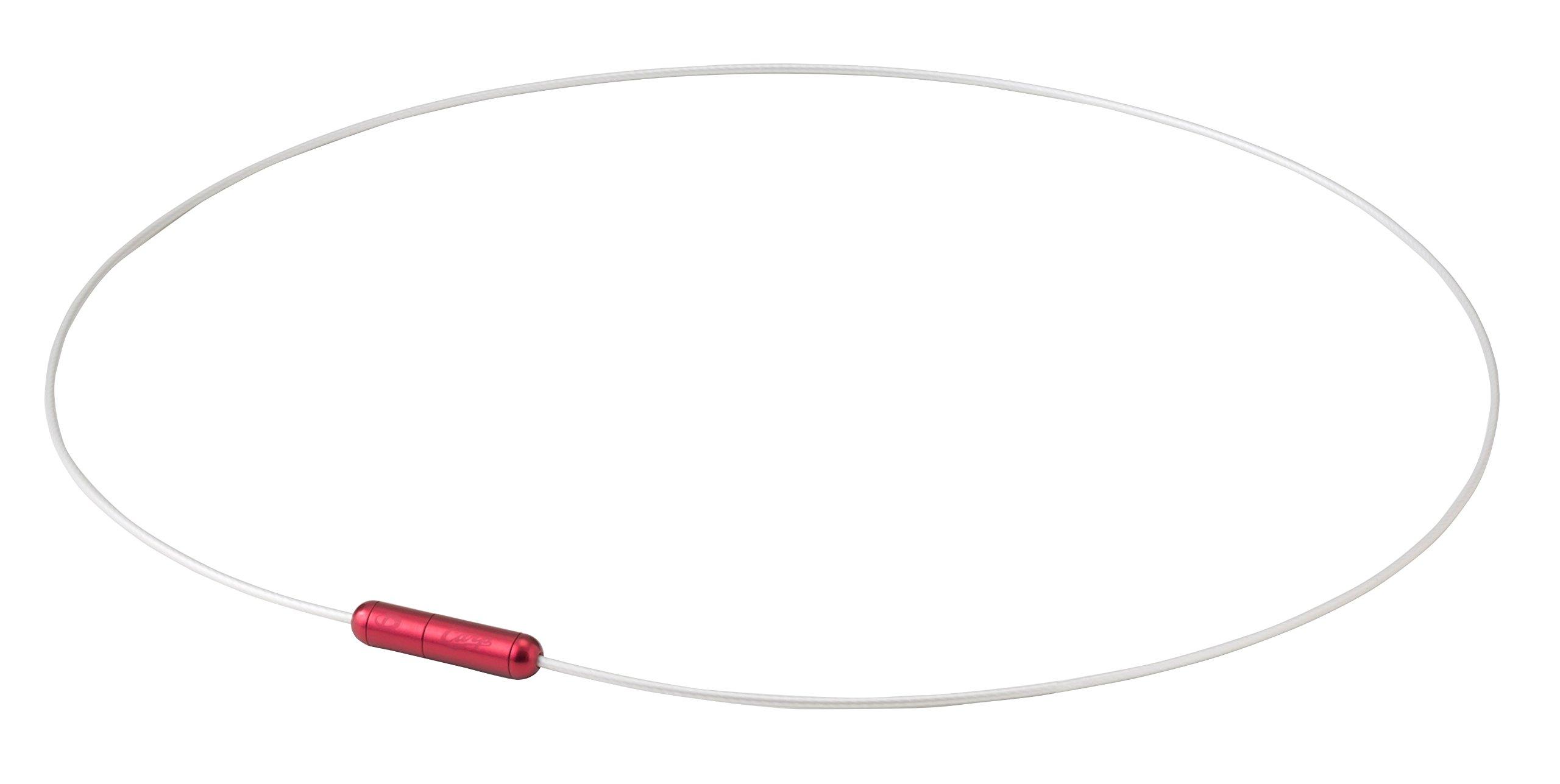 

Ожерелье Phiten RAKUWA Neck Wire Air Hiroshima Toyo Carp Model 45 см Белый/Красный