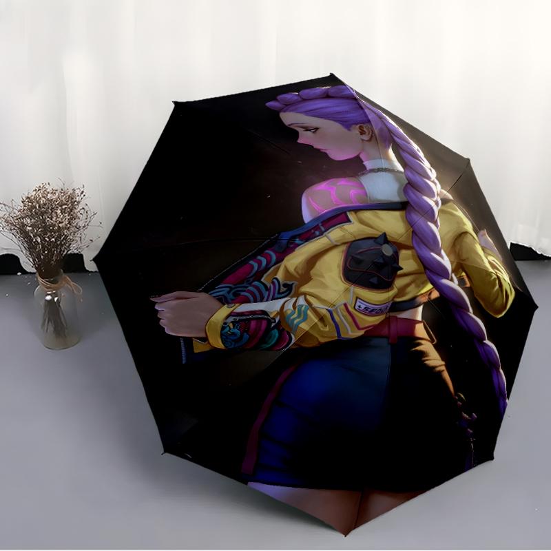1pc KPop Demon Hunters RUMI2 Umbrella, Sun Protection, And UV Shielding. It Has Eight Sturdy Ribs for Outdoor Use And Perfect Gift