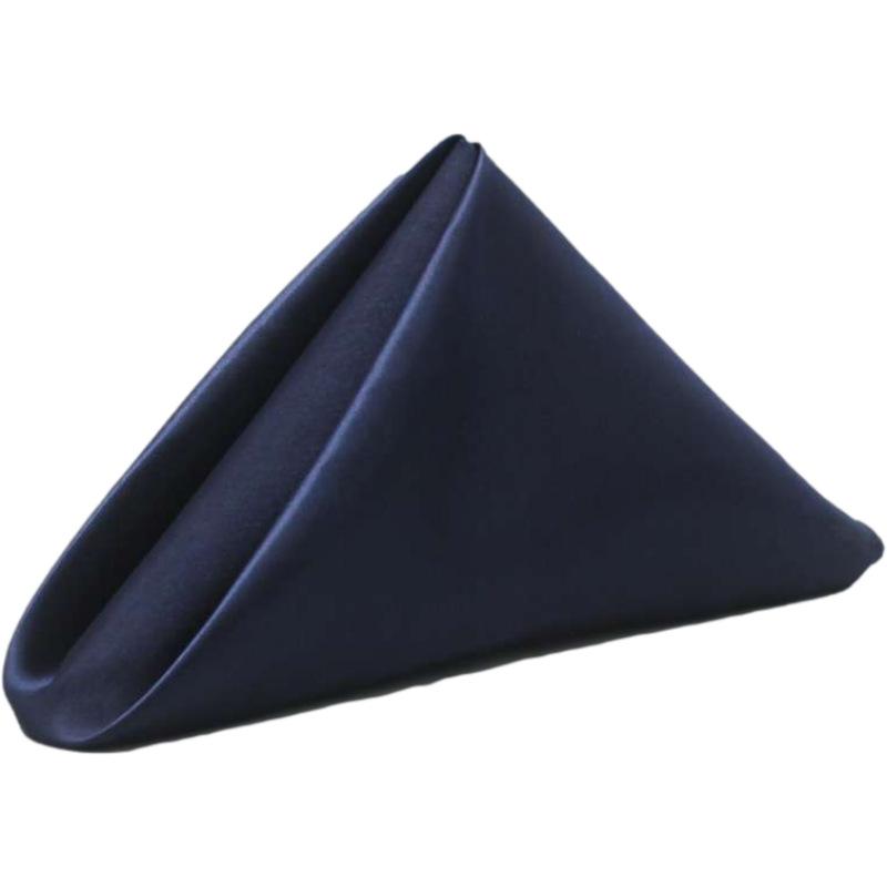 10pcs 35x35cm Square Satin Table Napkins Handkerchief  For Weddings,Party, Events, Hotels And Restaurants Decorations Supplies