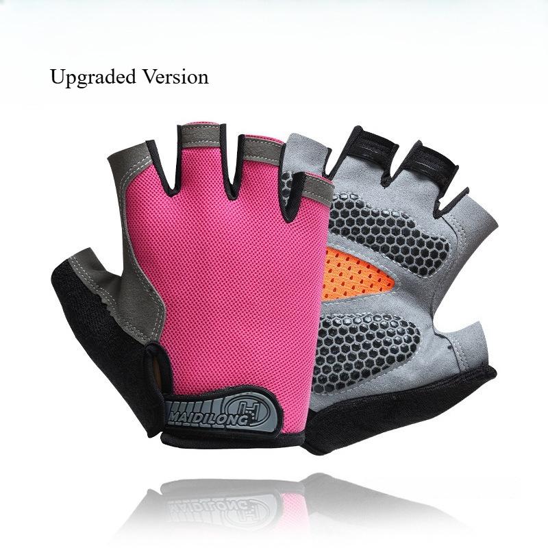 Bicycle Riding Gloves Half Finger Anti Slip Dew Proof Directional Asian Sports Outdoor Fitness Mountain Climbing Fishing