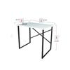 60x90 Cm Study Desk Laptop Computer Desk Office Lecture Dining Children's Desk White 60x90-Profile-Shelfless-Cross