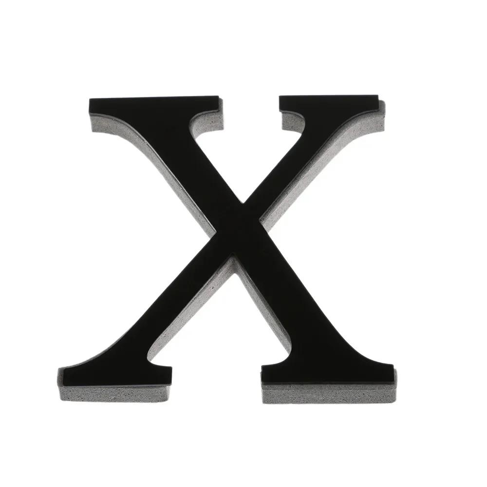 Pegatina de Pared de 26 Letras 3D DIY Espejo Acrílico Decalcomanías Decoración del Hogar Arte de Pared Mural para fiesta boda Navidad Arte de Pared Retro