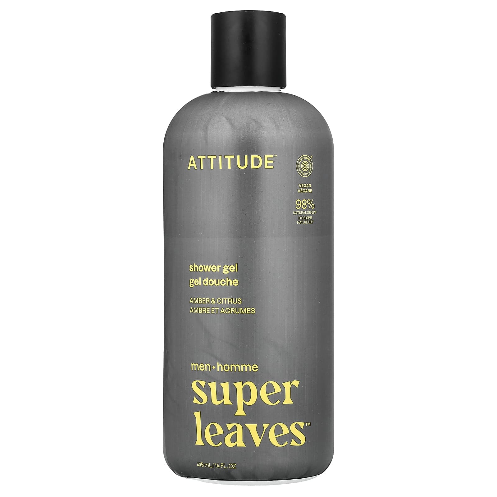 

ATTITUDE, Super Leaves™, Shower Gel, Men, Pumpkin & Citrus, 415 ml (14 fl oz)