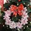 Glitter Artificial Flowers for Christmas Tree, Christmas Ornaments,Pink,Red,Gold, Xmas Decoration for Home, 14.5cm
