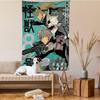 Anime Kaiju No 8 Tapestry Art Printing Japanese Wall Tapestry Anime Wall Hanging Home Decor