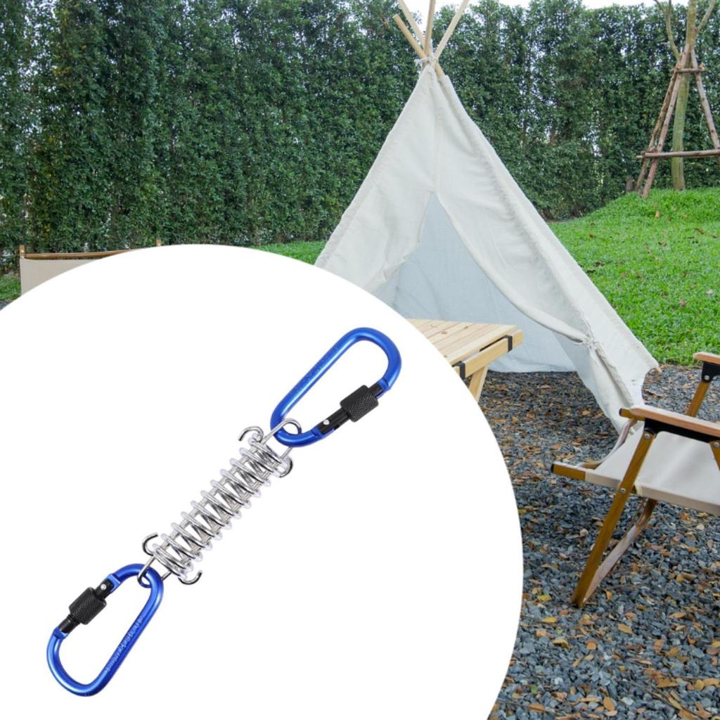 Tent Fixed Buckle Wind Rope Spring for Camping Hiking Hammock Chair