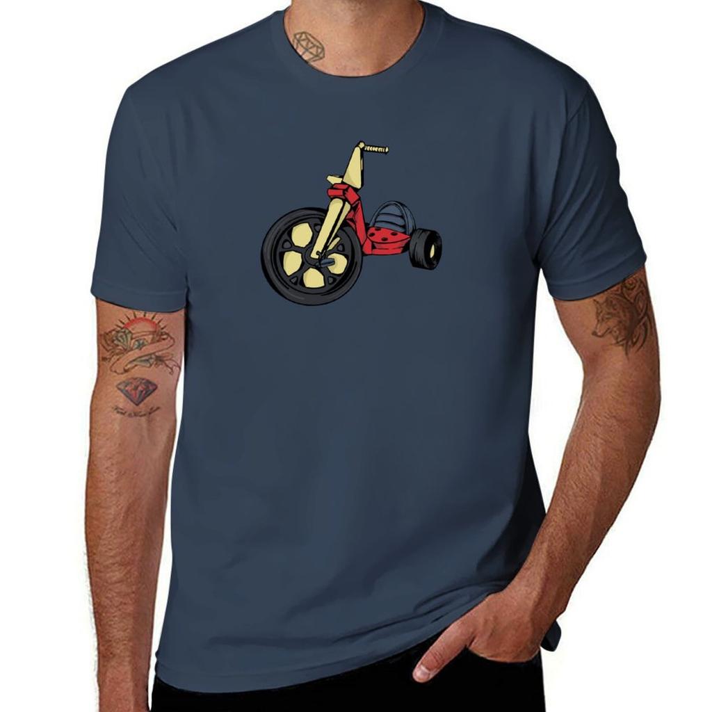 S Big Wheel TShirt Minimalist Casual Short Sleeve Top