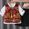 Chinese Style Baby Boys' Tang Suit, One-Year-Old Formal Set, Spring/Summer Infant Wear, National Tide Crown Garment for Zhuazhou Occasions