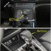 Window Lift / Water Cup Holder / Head Light Lamp / Gear Shift Panel Cover Trim For Kia Seltos - Carbon Fiber Accessories