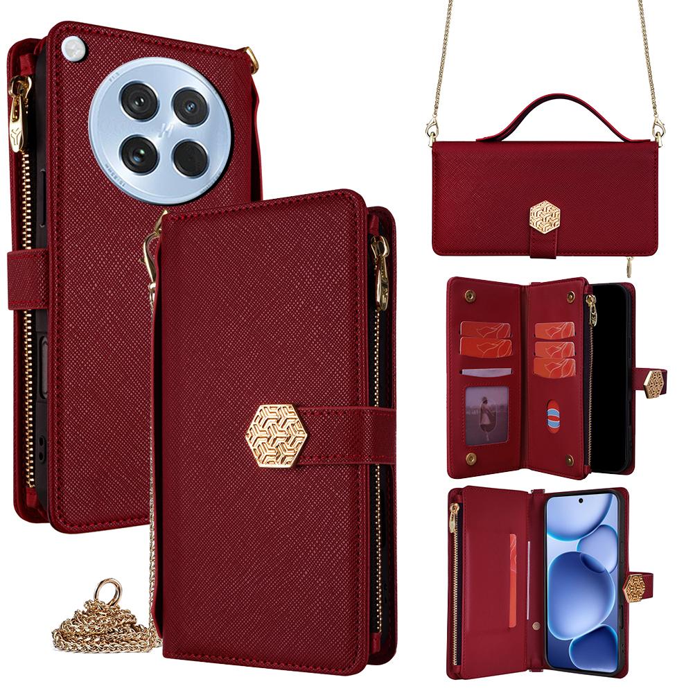 For Oppo Find X8s 5G Case Cross Texture PU Leather+TPU Wallet Phone Cover with Strap