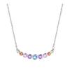 Elegant Rainbow Zircon Collarbone Necklace for Women - Light Luxury Fashion Statement
