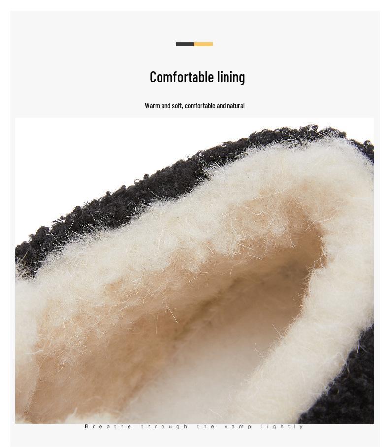 Women's Thickened Velvet-Lined Cotton Snow Boots - Soft Sole, Warm, Cold-Proof, High-Top Fashion Footwear