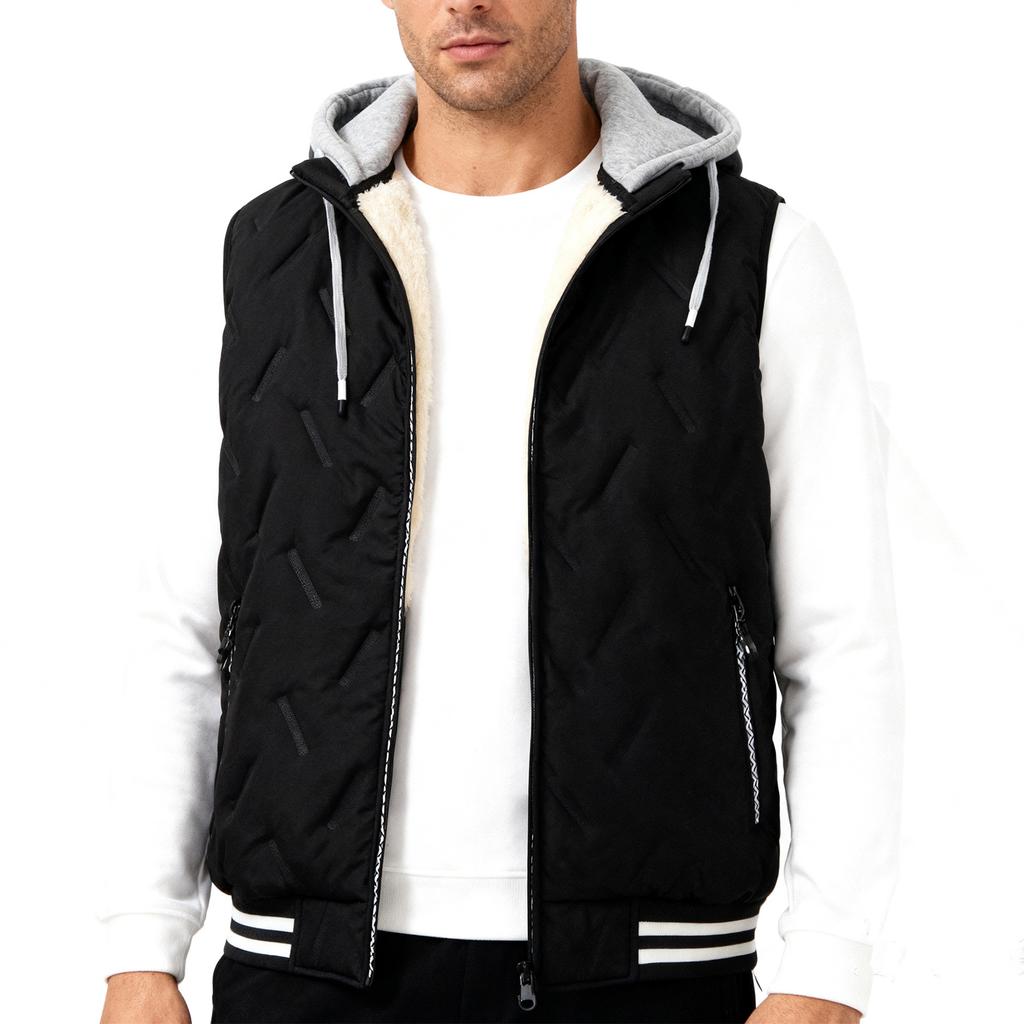 Men's Vest Winter Warm Sleeveless Jacket Lightweight Comfortable Waistcoat Outdoor Casual Coat