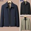 Woodpecker 2025 Dad Outerwear Set: Men's Spring and Autumn Jacket for Middle-Aged and Elderly