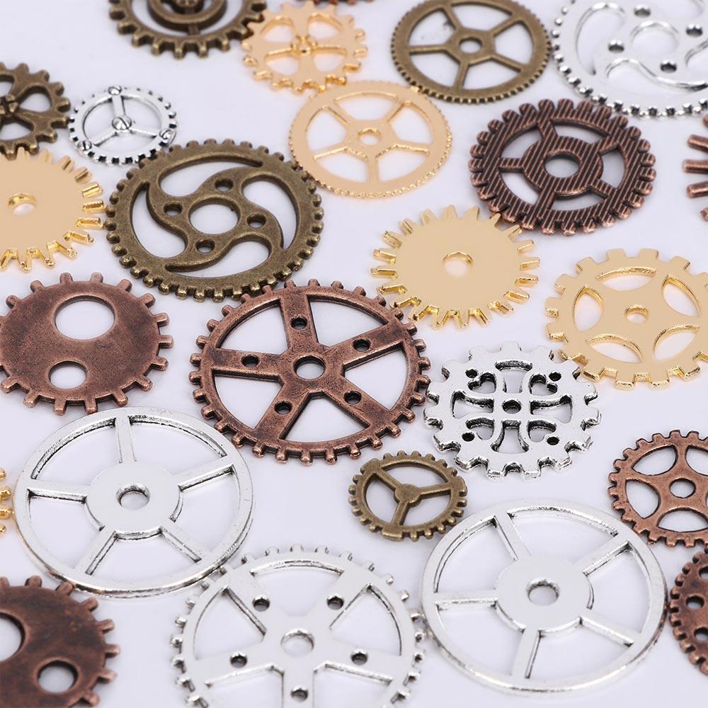 New Brand DIY Charms Mixed Vintage Steampunk Making Craft Arts Jewelry Cogs & Gears Watch Parts