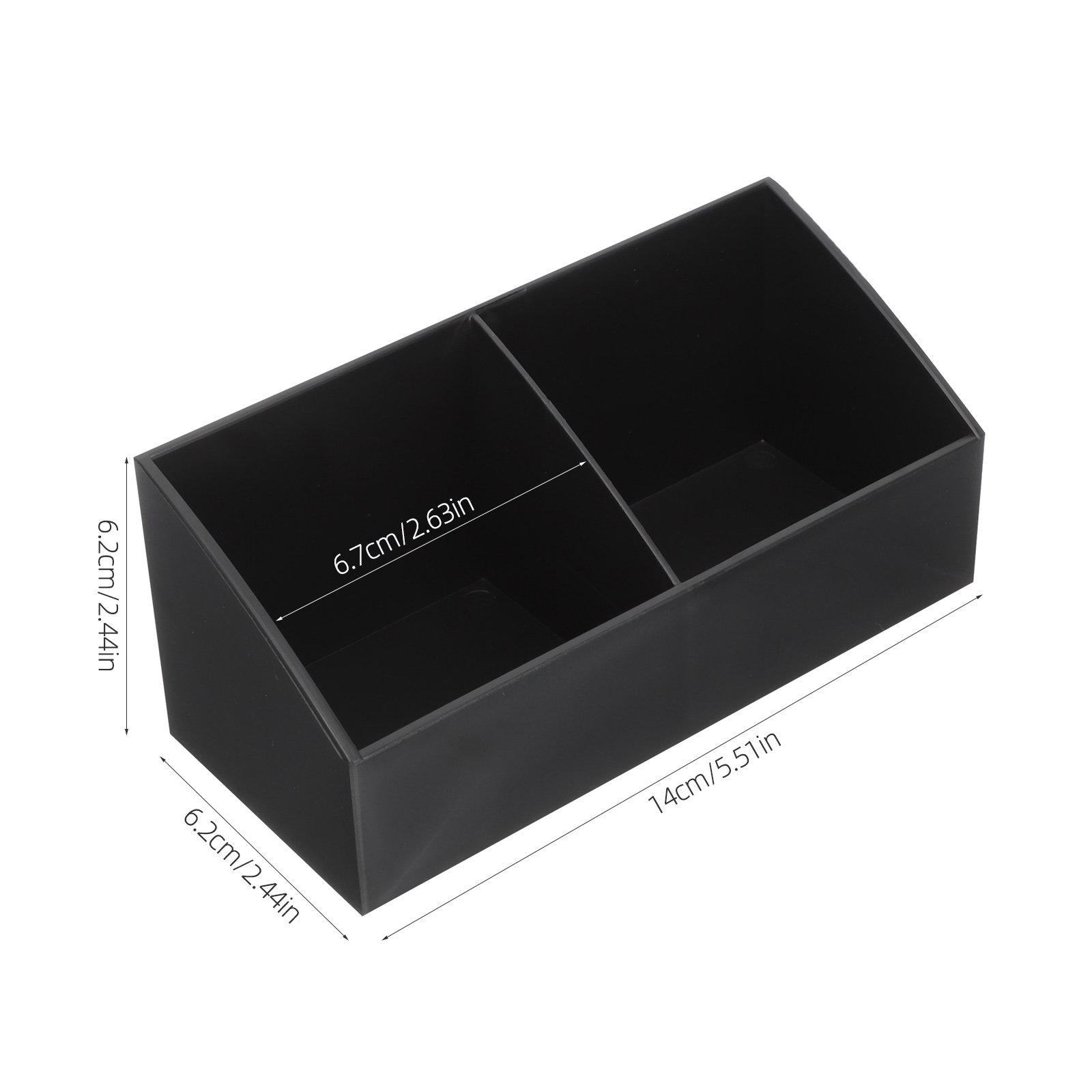 

Hotel Tea Bag Box ABS Plastic Storage Organizer for Coffee Bar Counter Top Sugar Packets Tea Bags Snacks Desktop Decoration чорний
