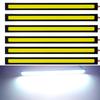 6 PCS Super Bright 17CM LED COB Fog Bulbs Car DRL LED Strip Daytime Running Lights Bar 12V 6500K Auto Interior Styling Lamp