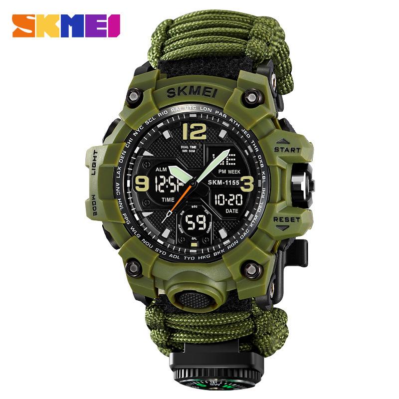 Men's waterproof electronic watch multi-function oversized double display electronic watch outdoor sports watch men