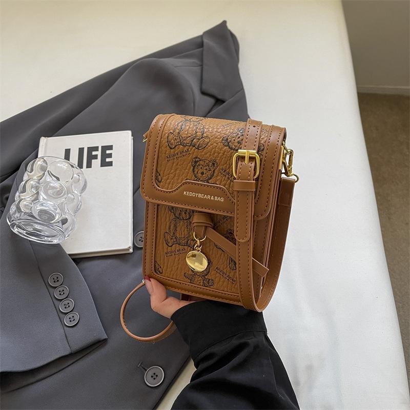 

Сумка для мобильного телефона женская мессенджер 2025 новый модный нишевый дизайн одно плечо маленькая квадратная сумка для мобильных телефонов