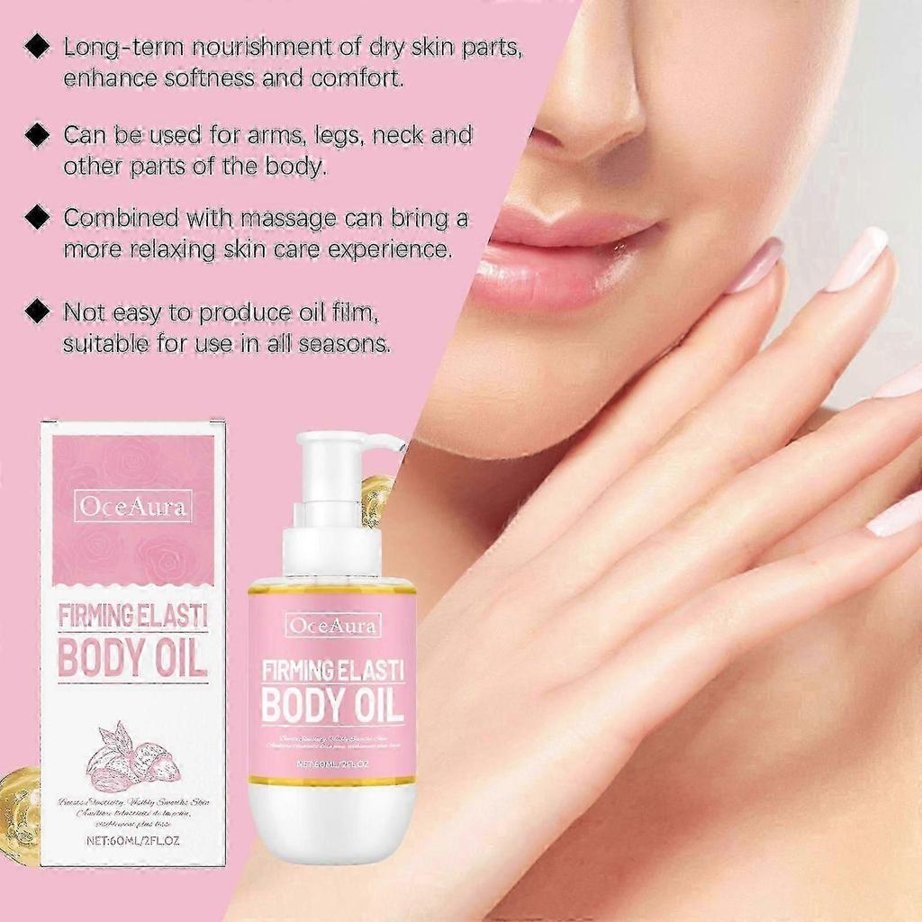 Firming Elasti Body Oil, Hydrating & Lifting for Dry Skin, Multi Use with Jojoba & Sweet Almond Oil