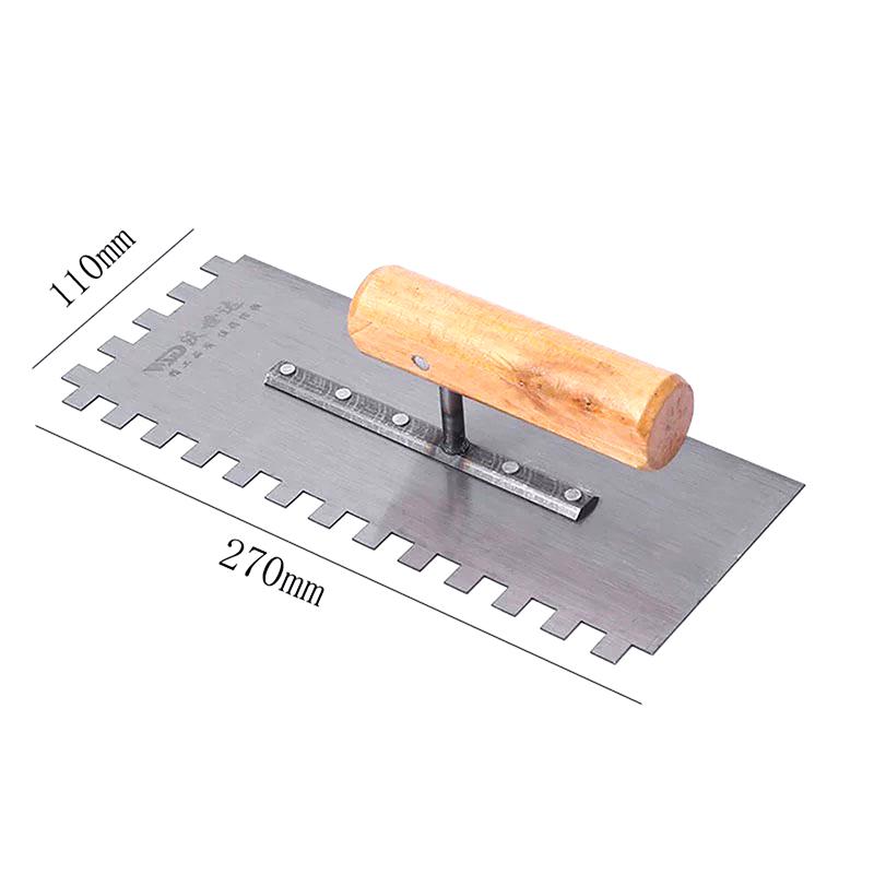 1Pc Toothed Knives Ceramic Widened Large Boards Tile Tiling Tools Masons Serrated Trowels Workers Auxiliary Plastering Decor