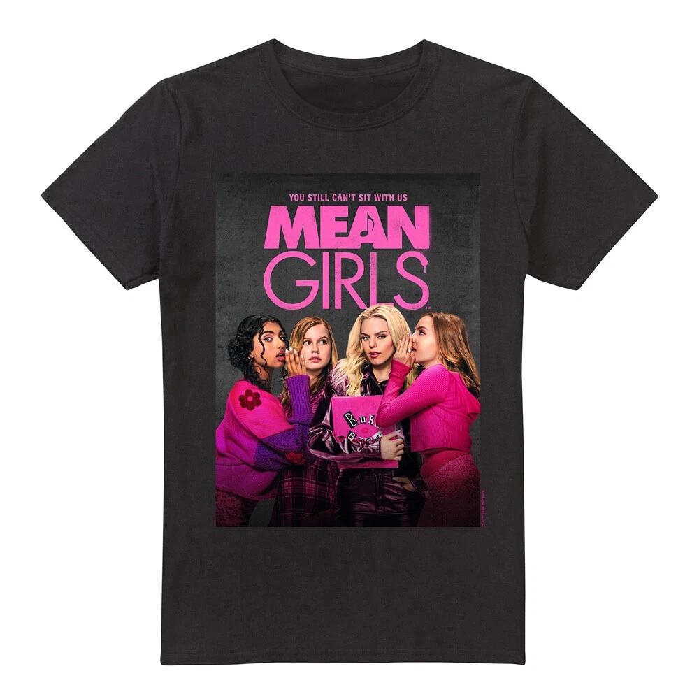 Mean Girls (2024) Musical Poster 100% Cotton T-shirt Mens Tees Top S-2XL, Black XL