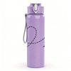 1PC Travel Heart Airplane 750ml Color Plastic Sports Water Bottle Leakproof Flip Straw Lid Suitable for Sports Office Home Use