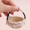 1/12 Dollhouse Simulation Bamboo Basket Chair Dustpan Dollhouse Miniature Furniture Decoration Dolls House Accessories