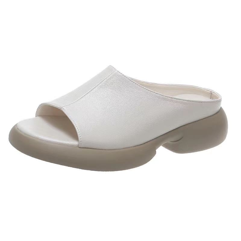 -Große Strand-Cool-Slipper Damen Sommer bequem vielseitig Mutter-Slipper dicksohlige römische Cool-Slipper