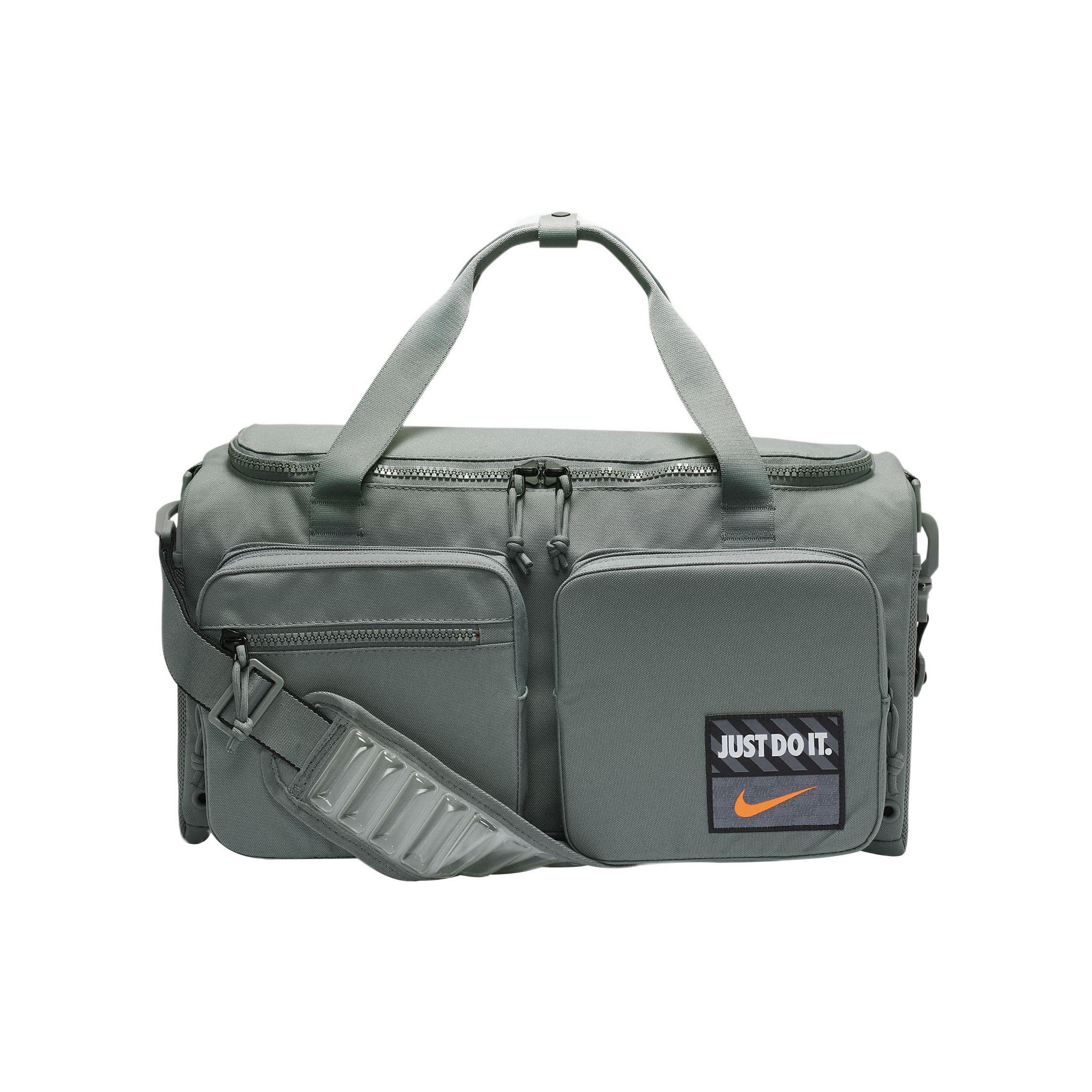 Nike Sports Leisure Zipper Fabric Fitness Travel Shoulder Crossbody Tote Bag Unisex bags Smoke-Gray DQ5199-084 Smoke Gray