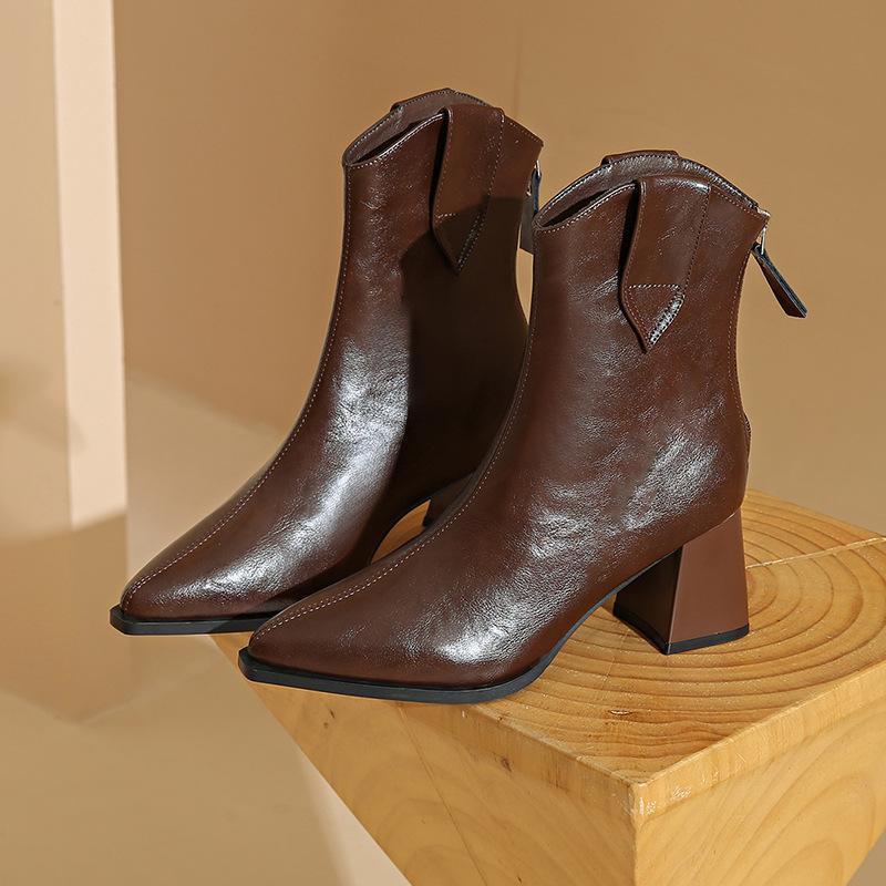 Mode Herbst Winter Spitz Sexy Elegant Hochhackige Kurze Stiefel 2025 Modische und Bequeme Neue Lässige Ritterstiefel für Damen