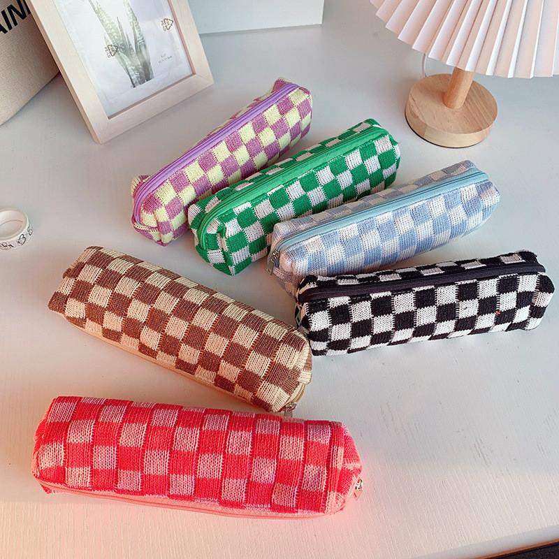 Canvas Pen Case For Students With High Capacity And Stylish Design For Middle School And High School Use
