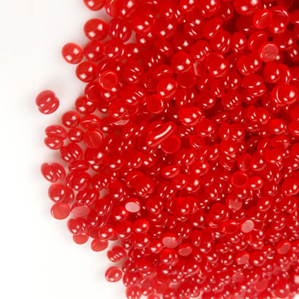 Tvrdé voskové perličky pro depilaci nosu, nohou, těla, bez papírků, rychlá depilace, velké balení 1000G, jahoda