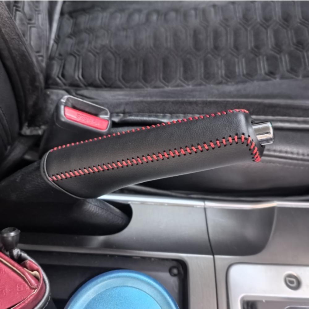 Car Leather Gears Handbrake Cover for SEAT Altea Toledo MK1 MK2 Ibiza Cupra Leon Cupra for Skoda Fabia Rapid