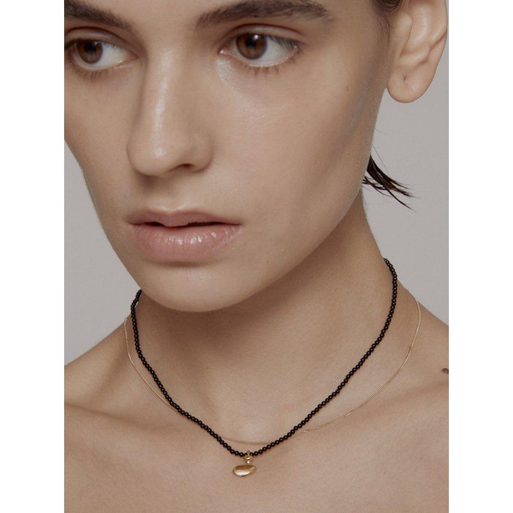 Small Round Black Beads Necklace