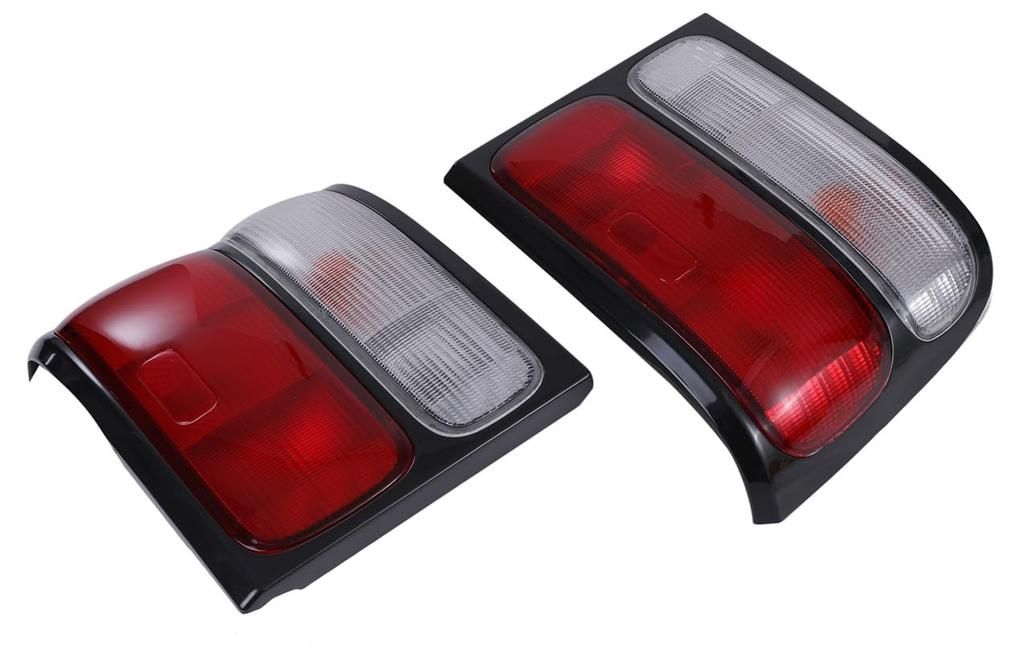 Red and white taillights set for Toyota Coaster August 2001 compatible with part numbers Custom XZB40/XZB50 (late model, onwards) 81560-36310,