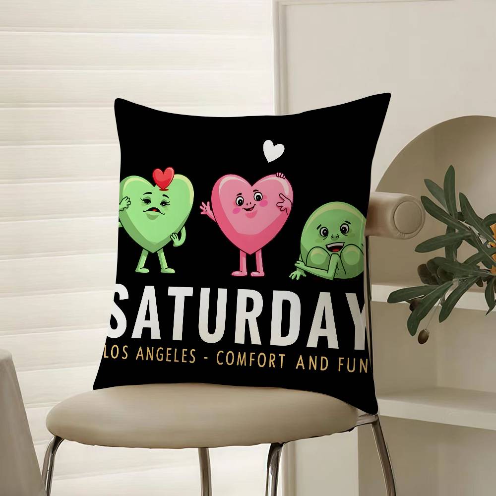 

Fashionable American Graffiti Prints Pillow Case Comfort Sofa Bed Silky elegant Invisible zipper Decorative cushion cover 12x12Inch